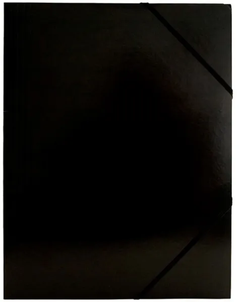 BNT Gummibandmappe Karton Schwarz A4