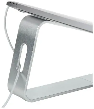 StarTech.com Laptop-Ständer für Schreibtisch 5kg/11lb Aluminium Silber Ergonomisch (LAPTOP-STAND-SILVER) - Notebook-Ständer